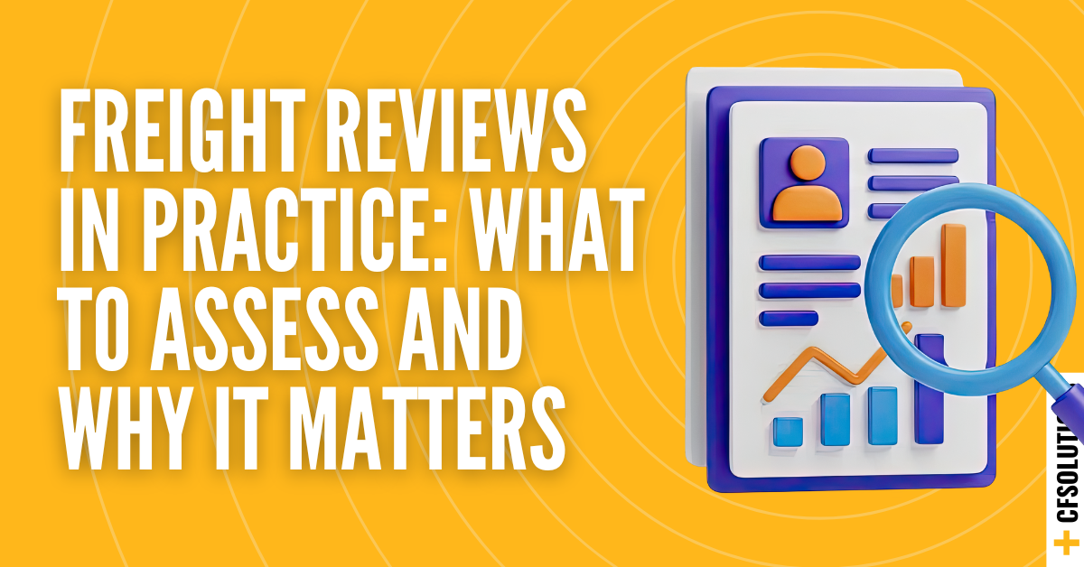 Freight Reviews in Practice | Improving Freight Performance